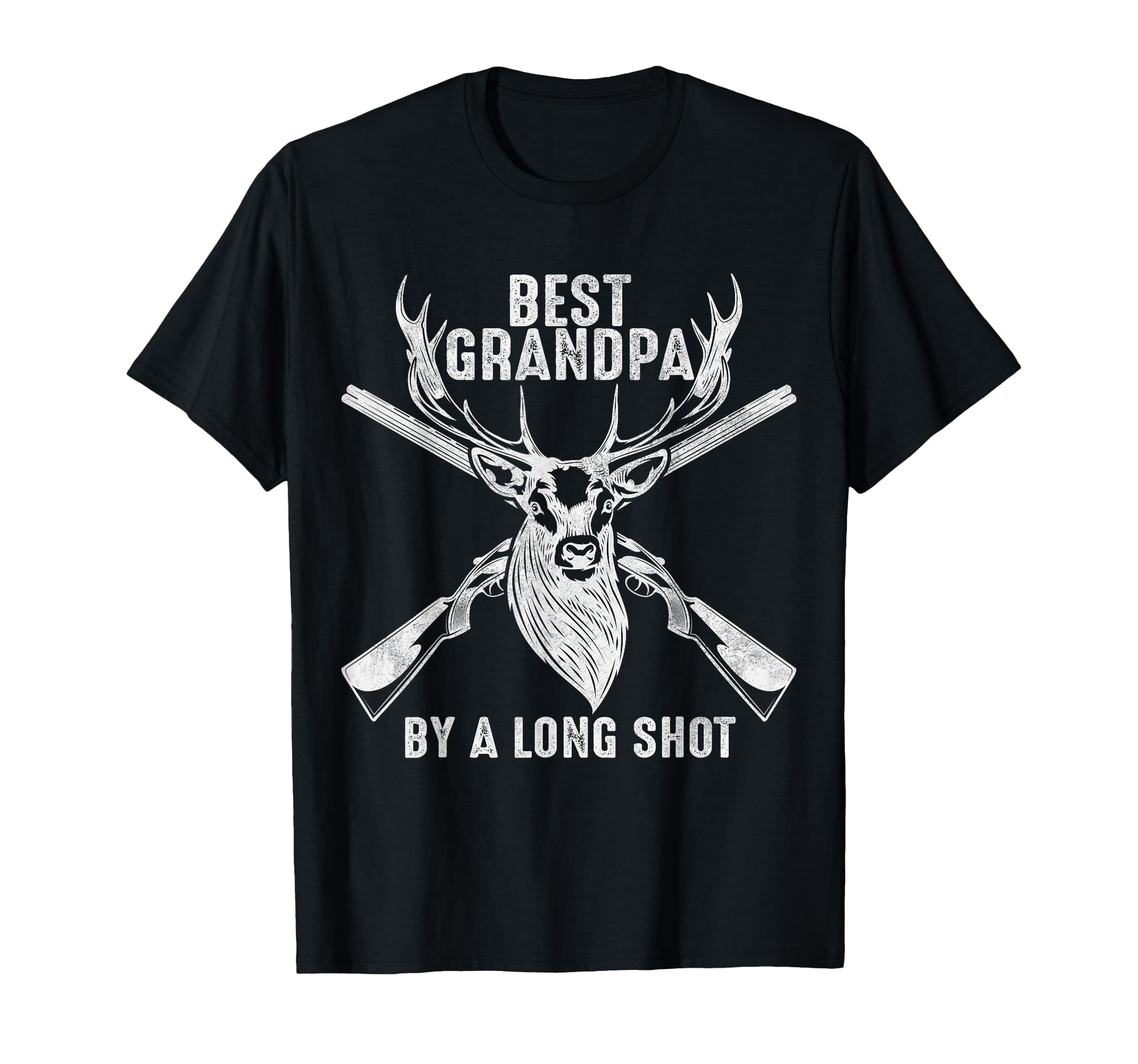 Best Grandpa Long Shot Deer Hunting T-Shirt - Trendy Graphic for Adults - T-Shirt, Sweatshirt, Hoodie