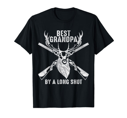 Best Grandpa Long Shot Deer Hunting T-Shirt - Trendy Graphic for Adults - T-Shirt, Sweatshirt, Hoodie