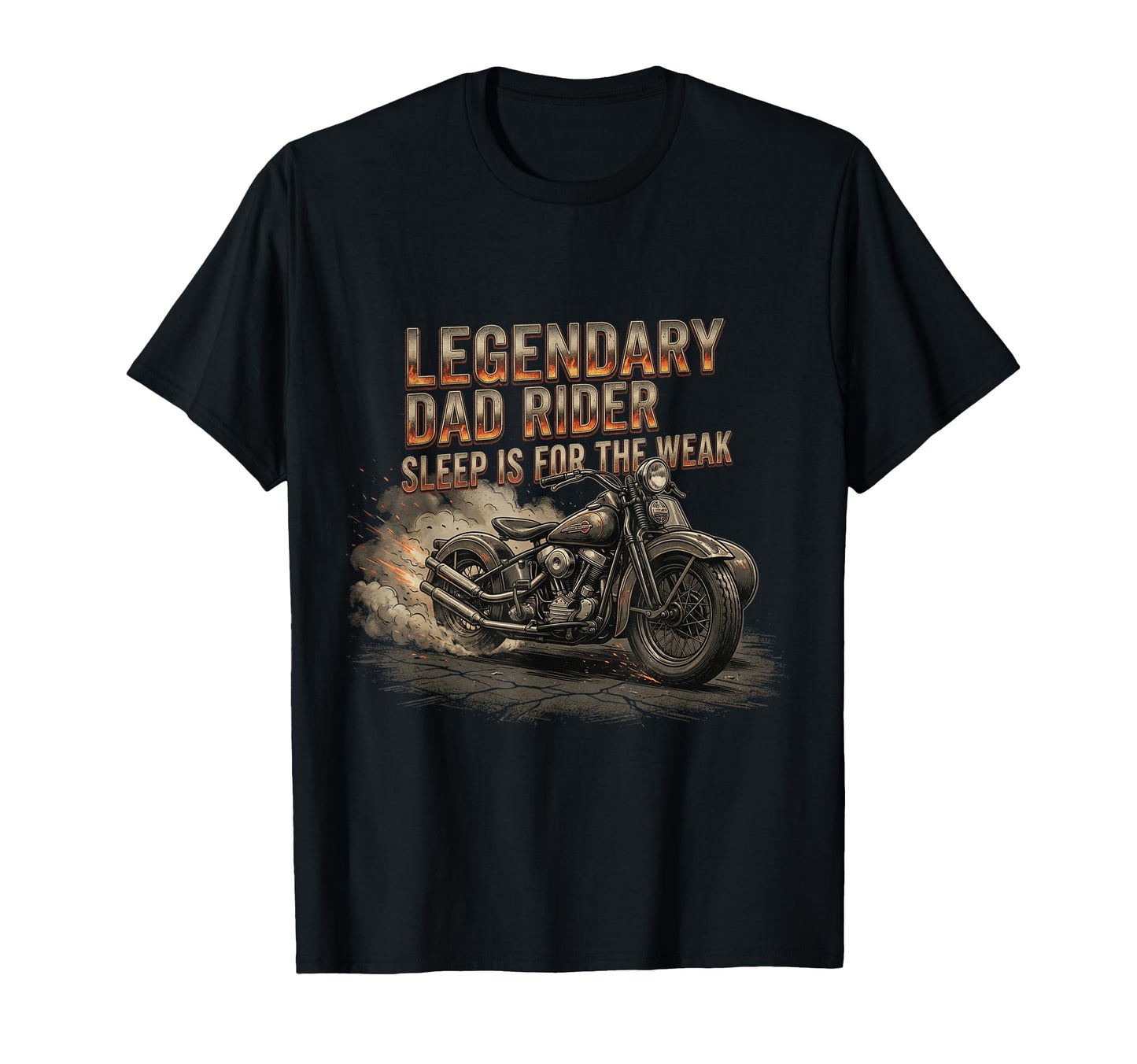 Funny Papa Motorcycle Rider Dad Biker T-Shirt - Graphic Print Men Women - T-Shirt, Sweatshirt, Hoodie