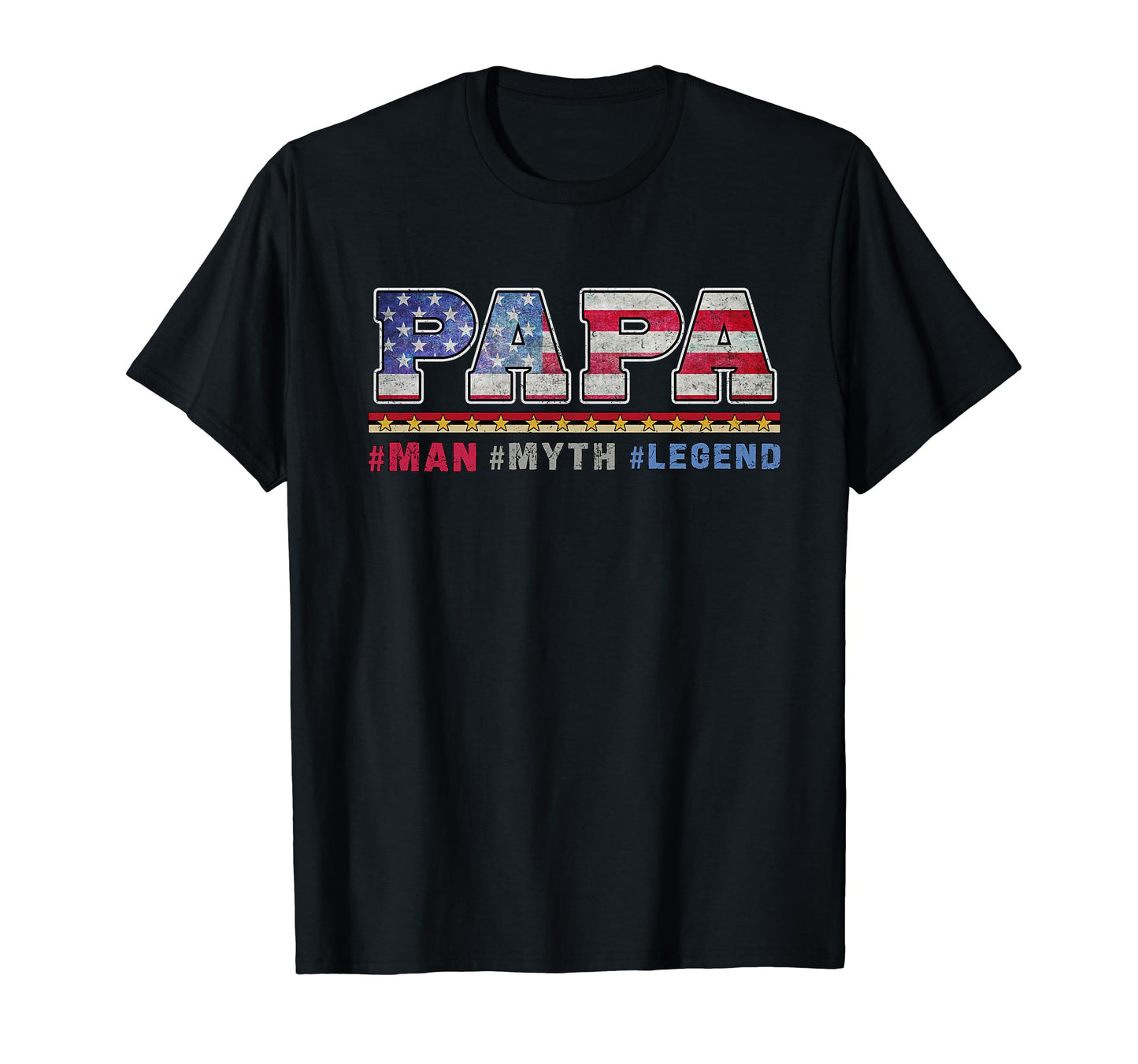 Fathers Day Gift American Dad Papa T-Shirt - Fun Novelty Design Unisex - T-Shirt, Sweatshirt, Hoodie