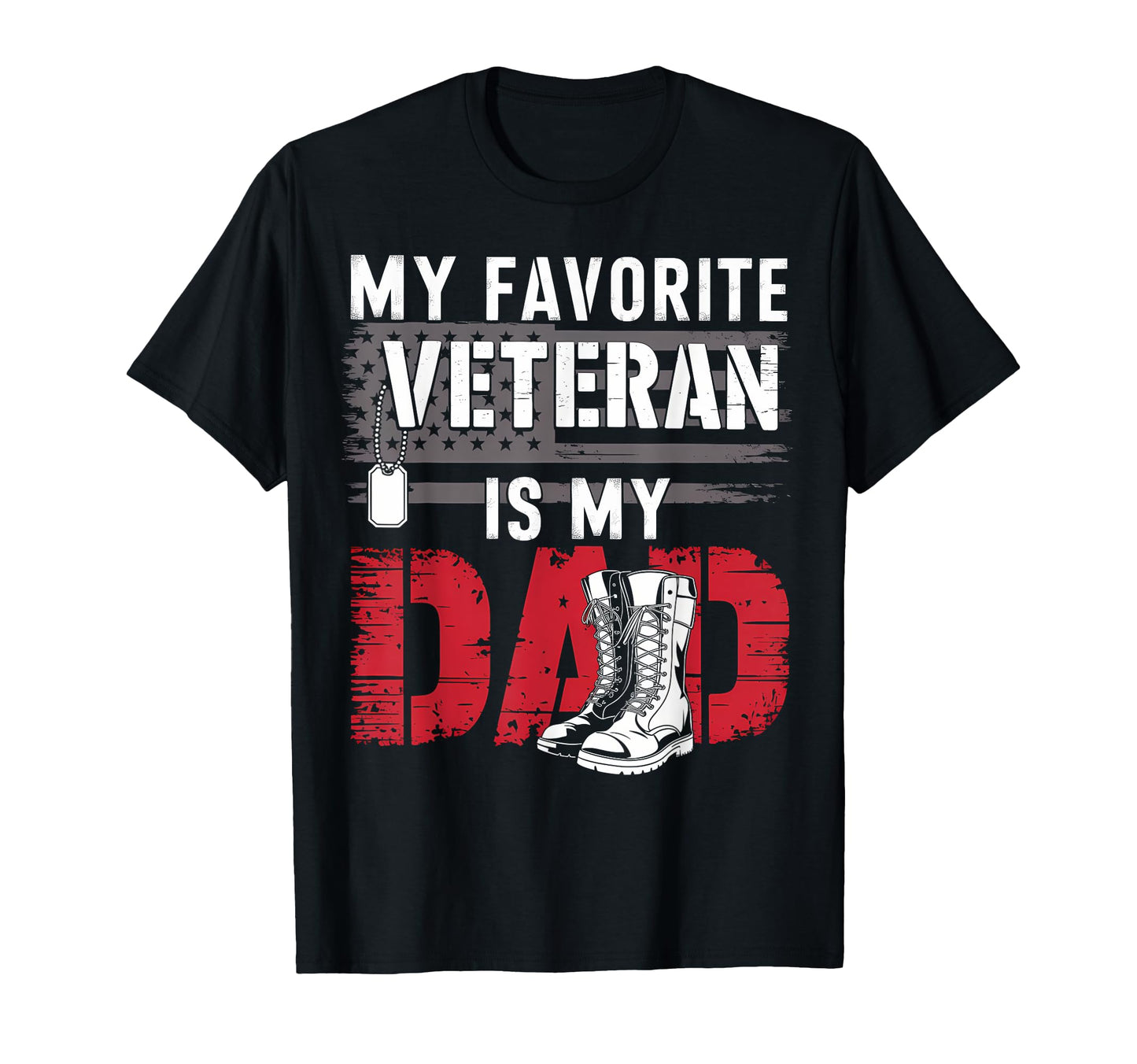 Veteran Dad Love American Flag Military T-Shirt - Minimalist Print Unisex - T-Shirt, Sweatshirt, Hoodie