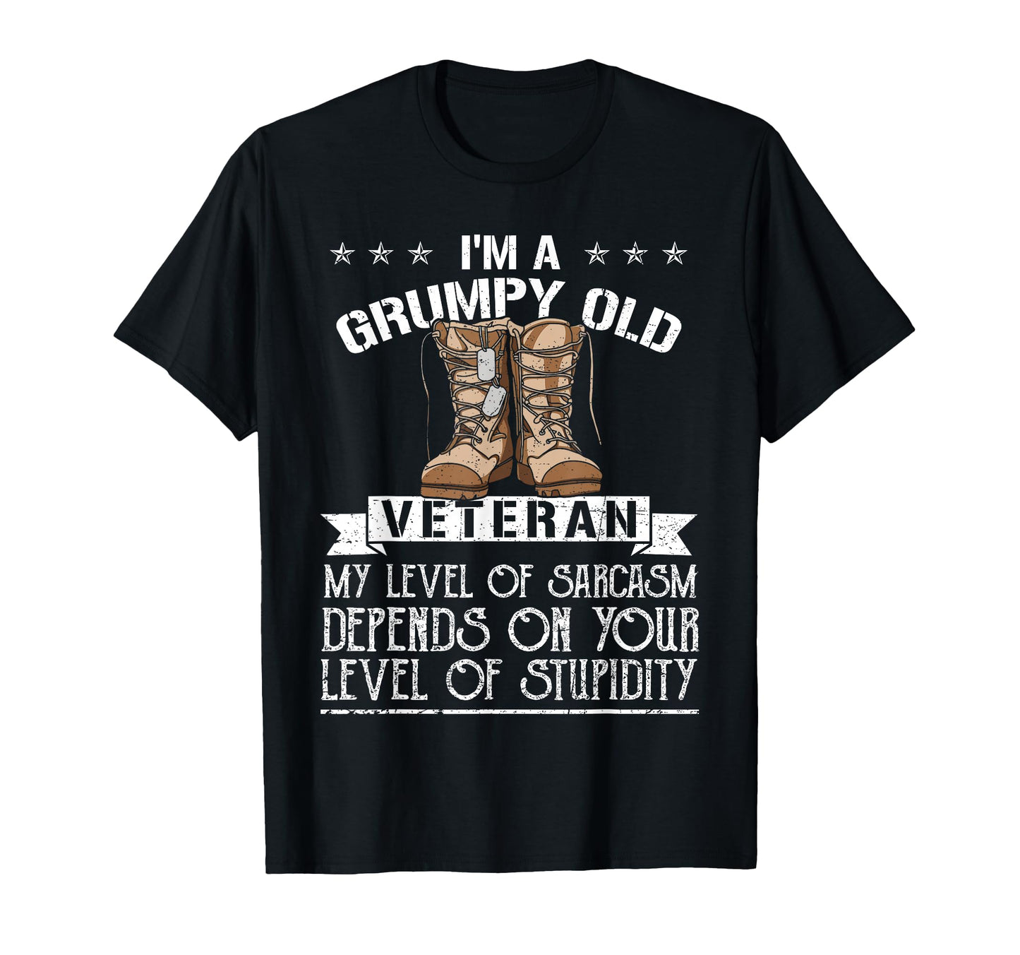 Grumpy Old Veteran Us Military Funny T-Shirt - Unique Graphic for Adults - T-Shirt, Sweatshirt, Hoodie