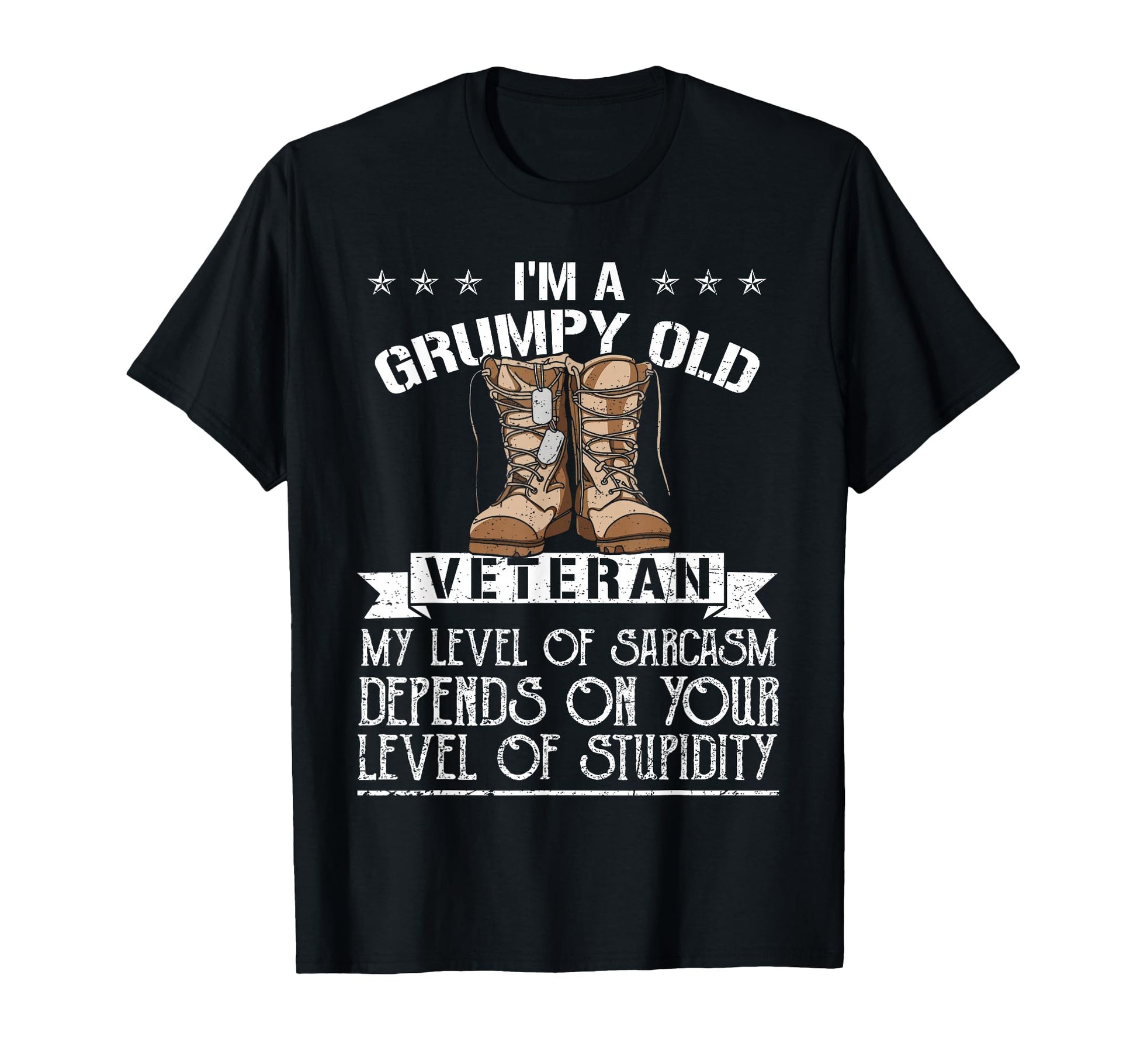 Grumpy Old Veteran Us Military Funny T-Shirt - Unique Graphic for Adults - T-Shirt, Sweatshirt, Hoodie