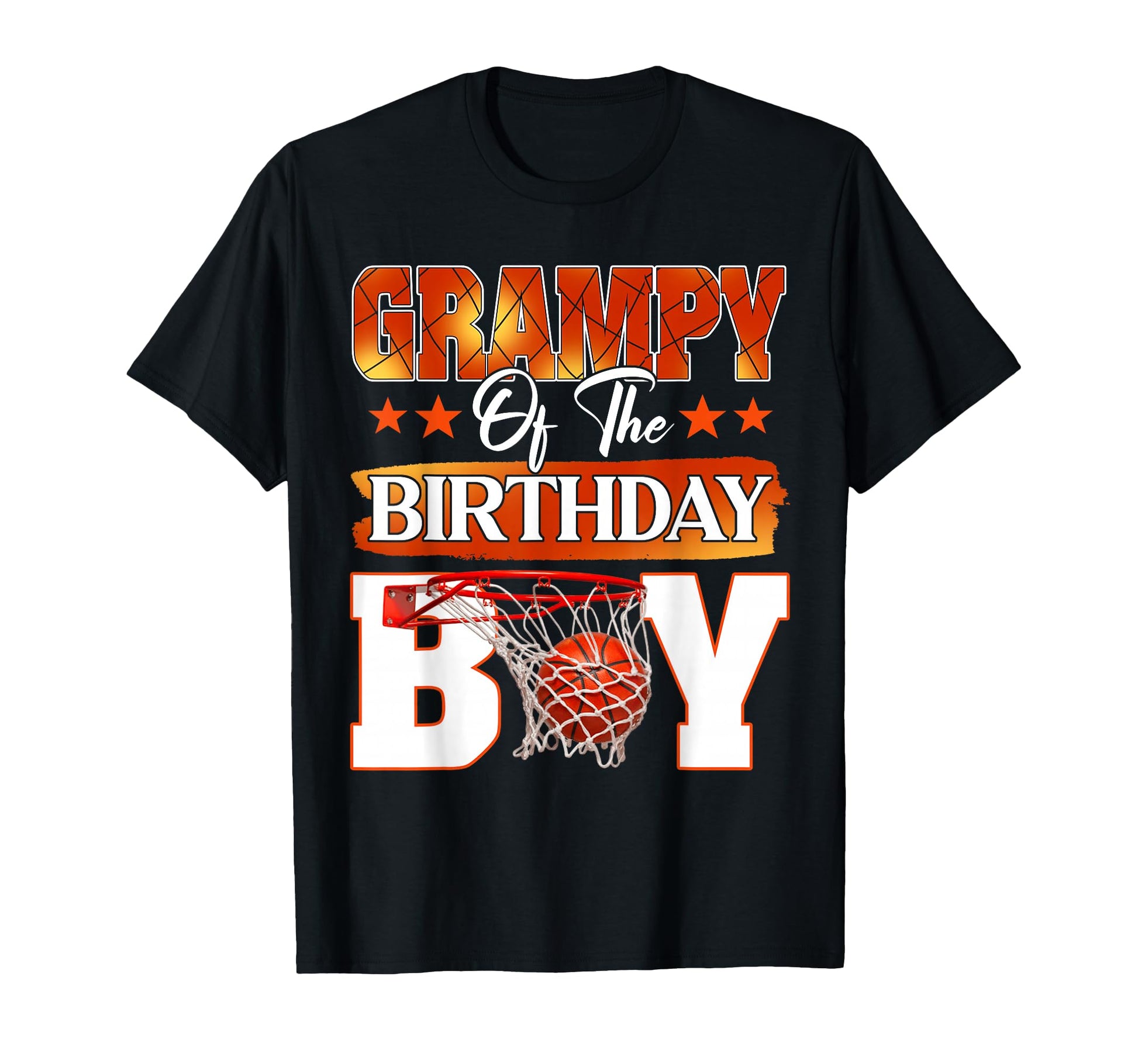 Basketball Grampy Birthday Family T-Shirt - Minimalist Print for Adults - T-Shirt, Sweatshirt, Hoodie