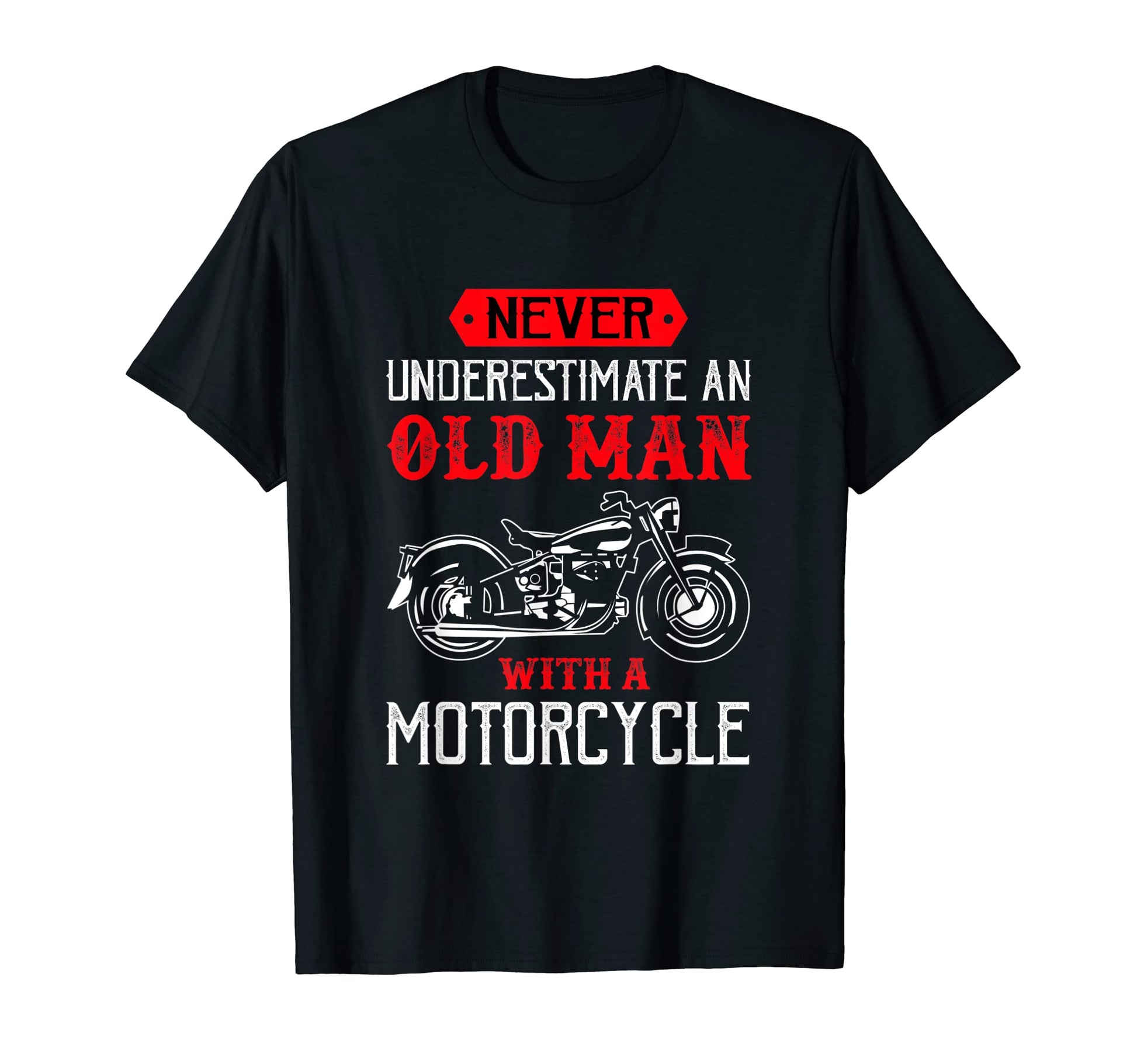 Old Motorcycle Funny Biker Grandpa T-Shirt - Streetwear Style for Adults - T-Shirt, Sweatshirt, Hoodie