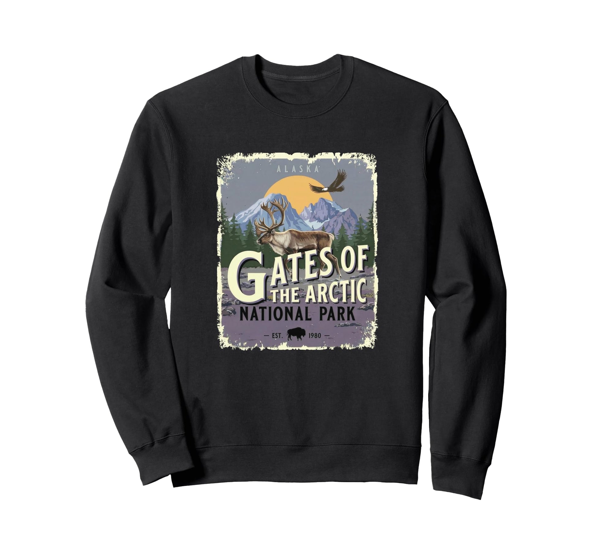 Gates Arctic National Park Alaska Sweatshirt - Graphic Print Unisex - T-Shirt, Sweatshirt, Hoodie