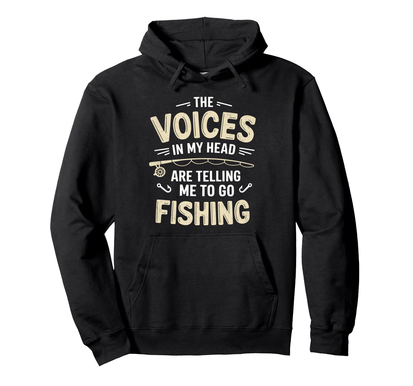Voices My Head Are Telling Me To Go Hoodie - Minimalist Print for Adults - T-Shirt, Sweatshirt, Hoodie