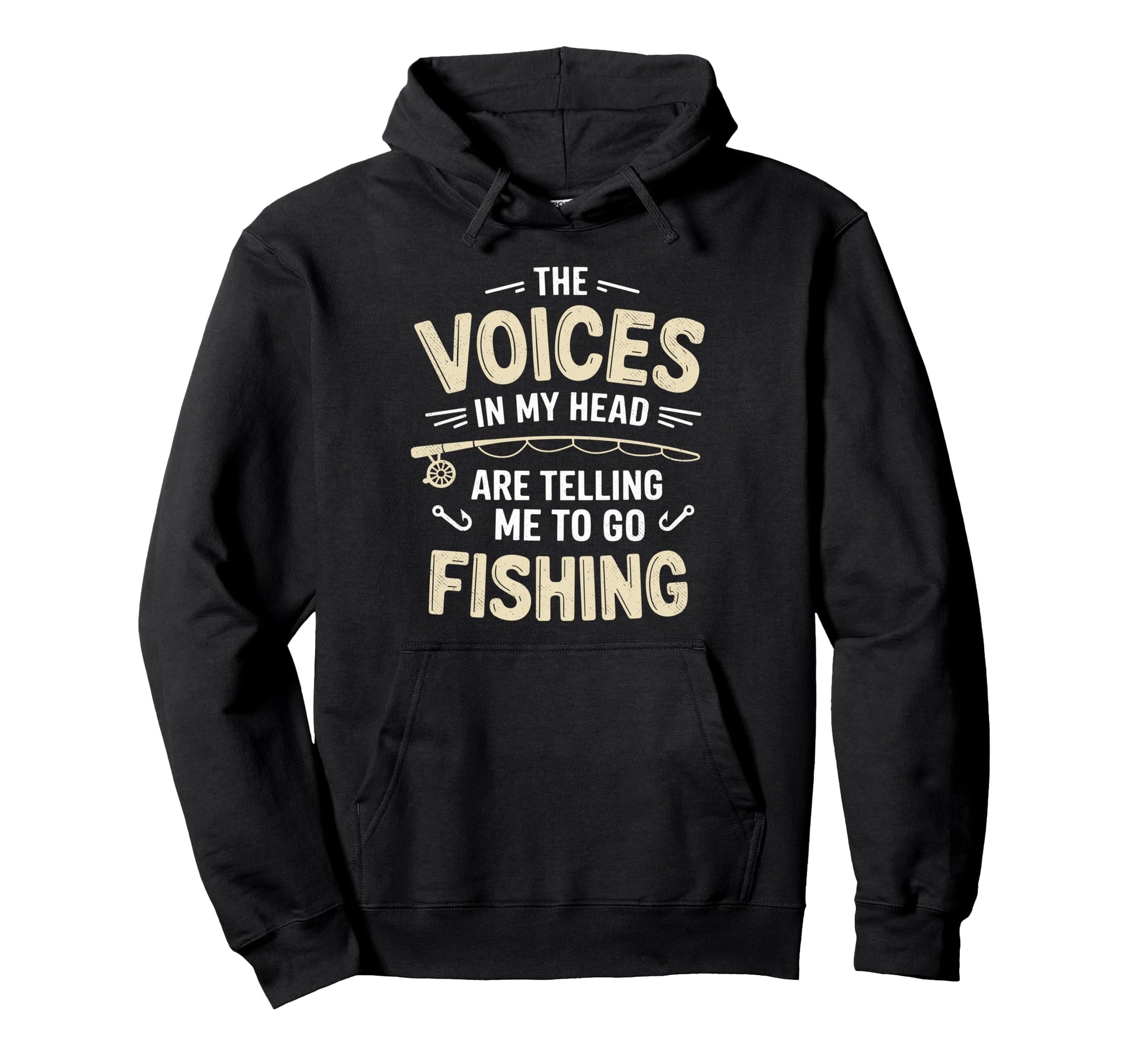 Voices My Head Are Telling Me To Go Hoodie - Minimalist Print for Adults - T-Shirt, Sweatshirt, Hoodie