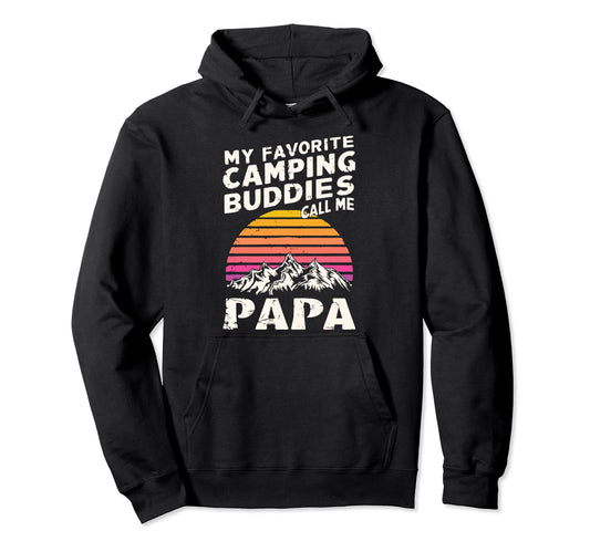 Camping Papa Funny Dad Grandpa Fathers Day Hoodie - Custom Art Print Unisex - T-Shirt, Sweatshirt, Hoodie