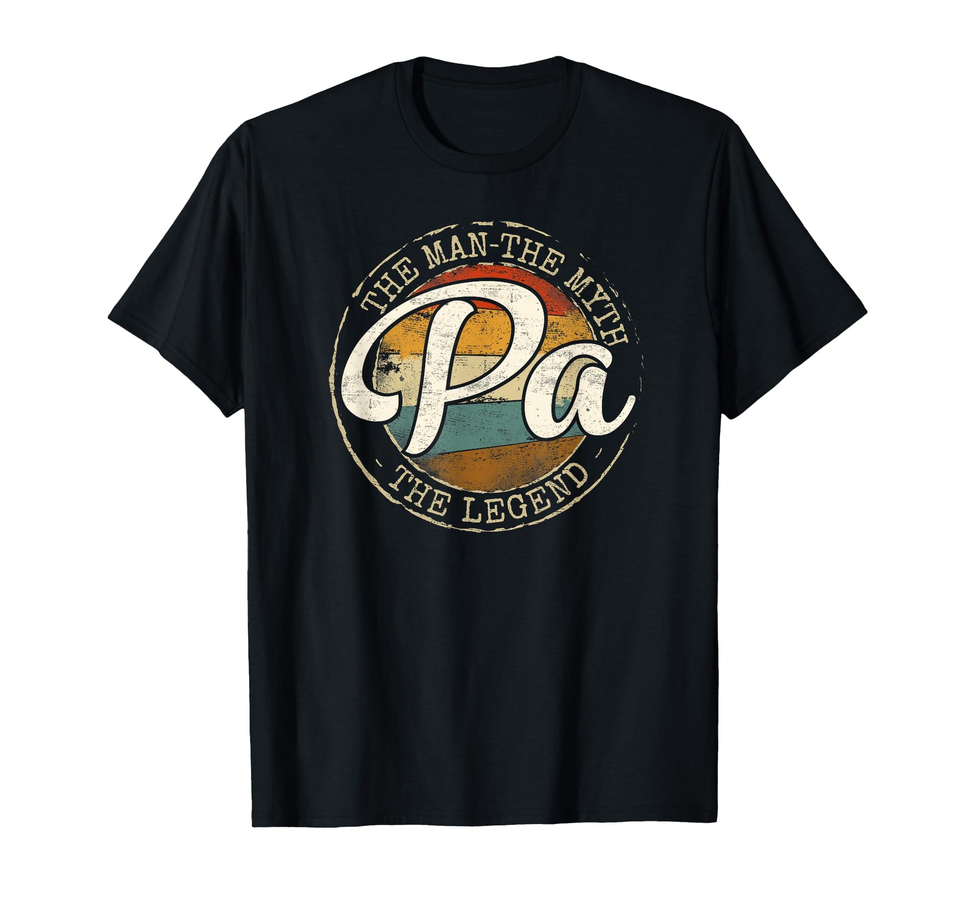Pa Myth Legend Stamp Fathers Day Dad To T-Shirt - Aesthetic Graphic Unisex - T-Shirt, Sweatshirt, Hoodie