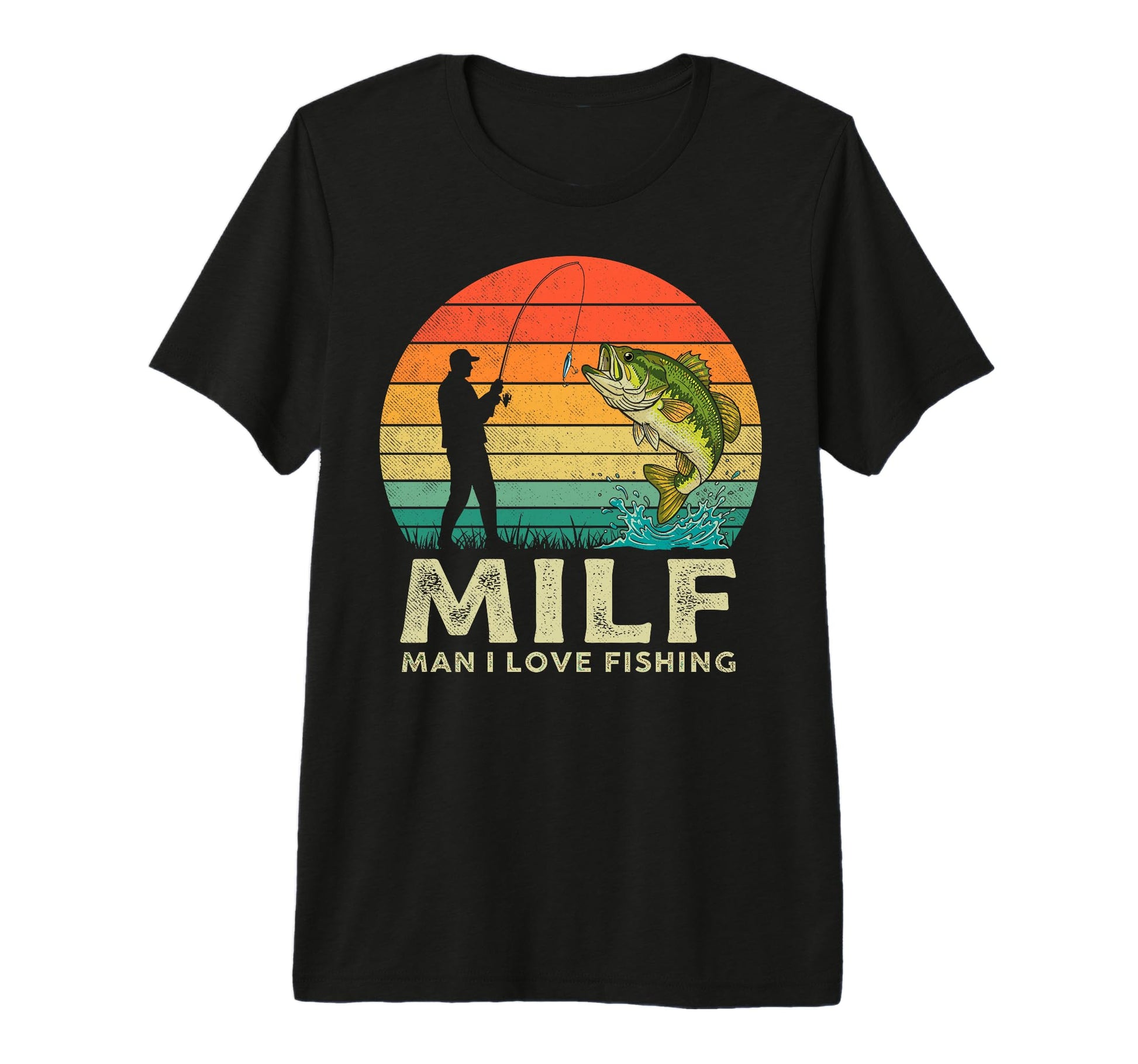 Milf I Love Fishing Fisherman Angler T-Shirt - Graphic Print for Adults - T-Shirt, Sweatshirt, Hoodie