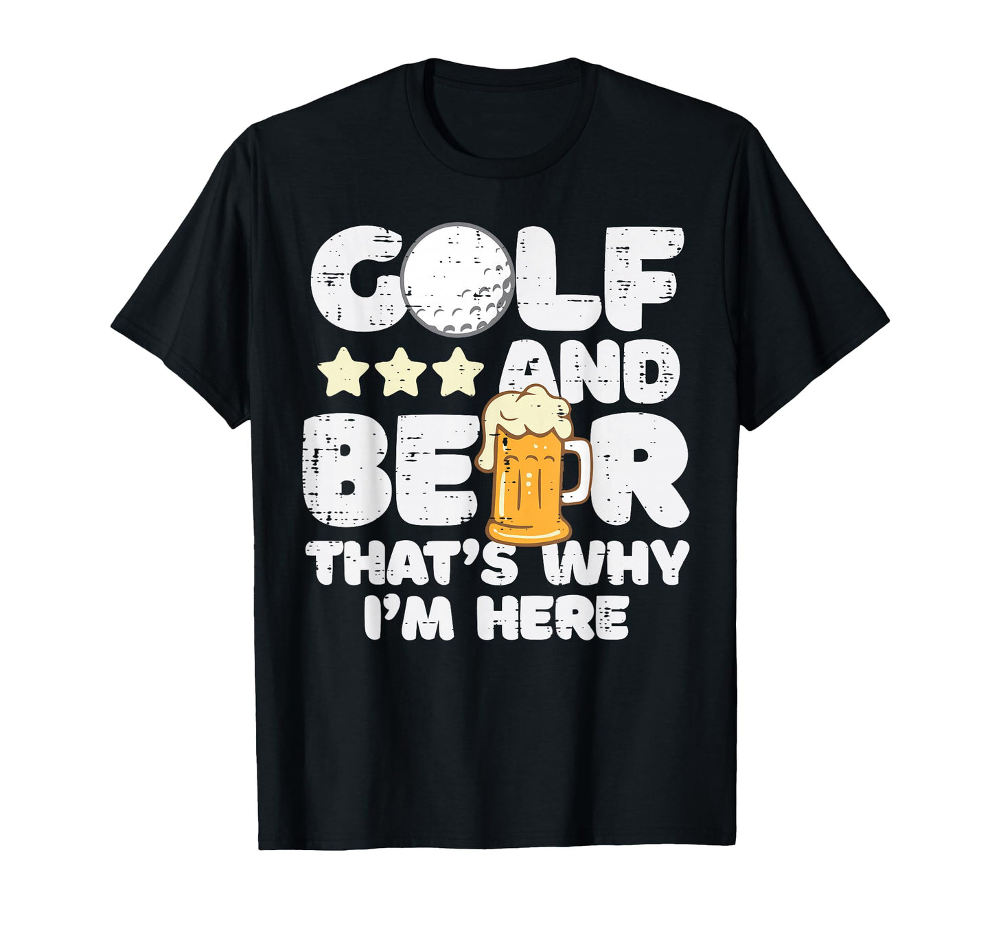 Golf Thats Why Im Here Fathers Day T-Shirt - Custom Art Print Men Women - T-Shirt, Sweatshirt, Hoodie
