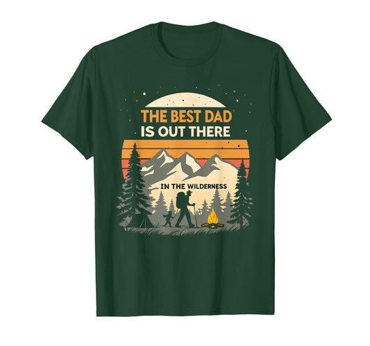 Camping Dad Fathers Day Outdoorsy T-Shirt - Custom Art Print for Adults - T-Shirt, Sweatshirt, Hoodie