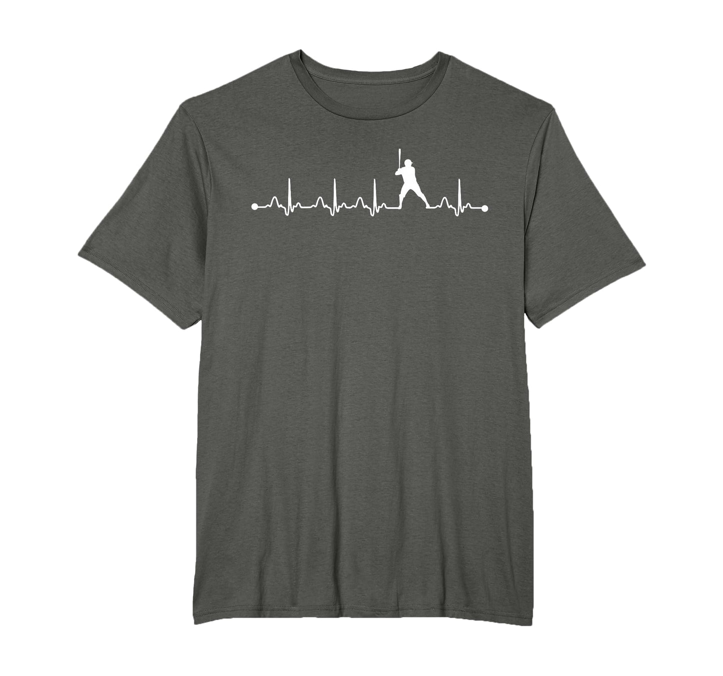 Baseball Heartbeat Ecg Baseball Player T-Shirt - Streetwear Style Unisex - T-Shirt, Sweatshirt, Hoodie