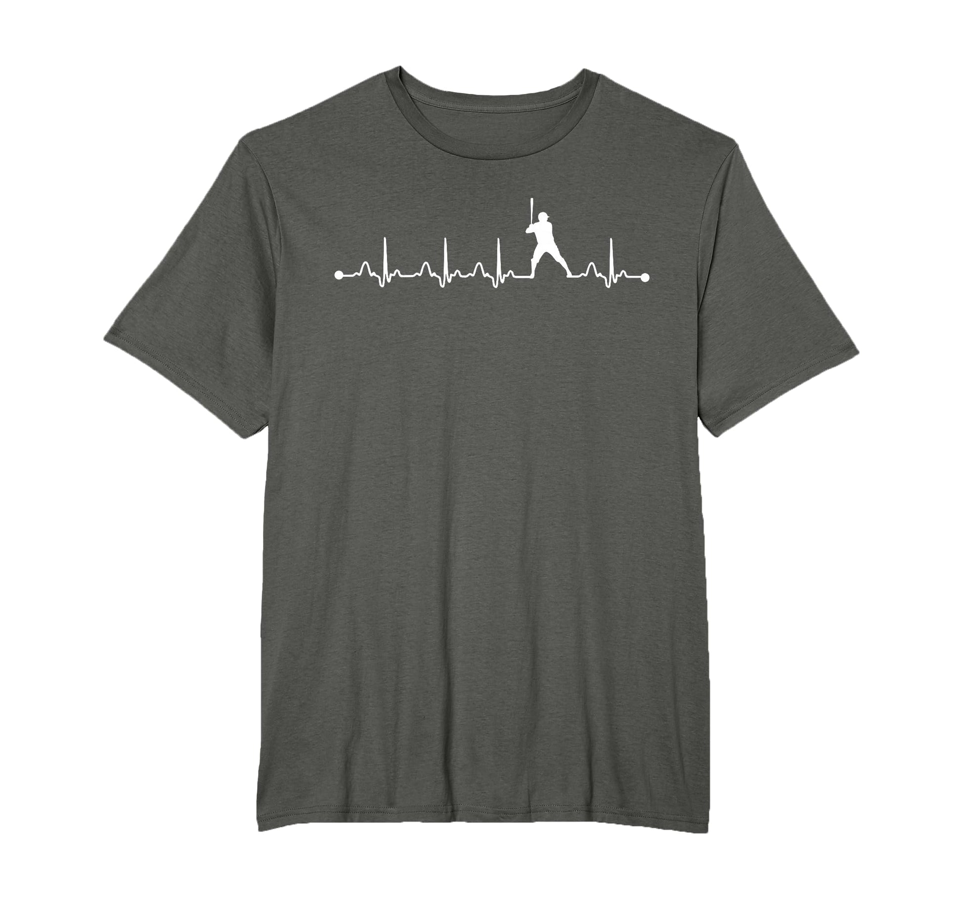 Baseball Heartbeat Ecg Baseball Player T-Shirt - Streetwear Style Unisex - T-Shirt, Sweatshirt, Hoodie