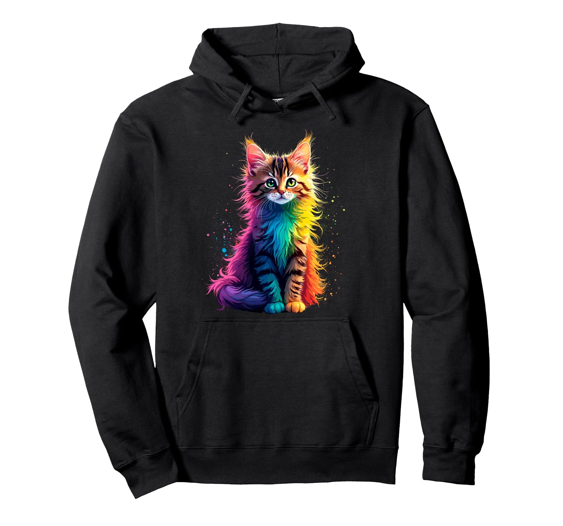 Colorful Kitty Funny Cats Mom Cat Hoodie - Streetwear Style Men Women - T-Shirt, Sweatshirt, Hoodie