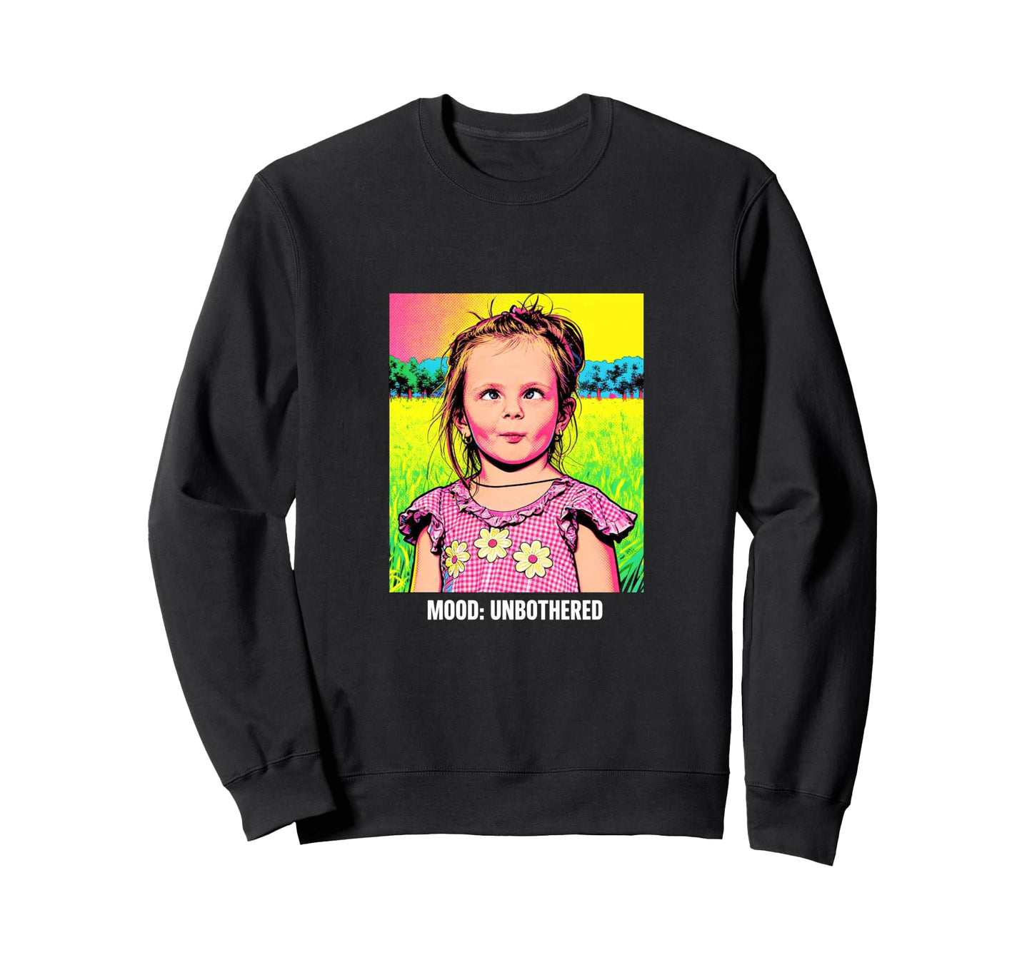 Pop Art Comic Portrait Mood Sweatshirt - Unique Graphic Men Women - T-Shirt, Sweatshirt, Hoodie