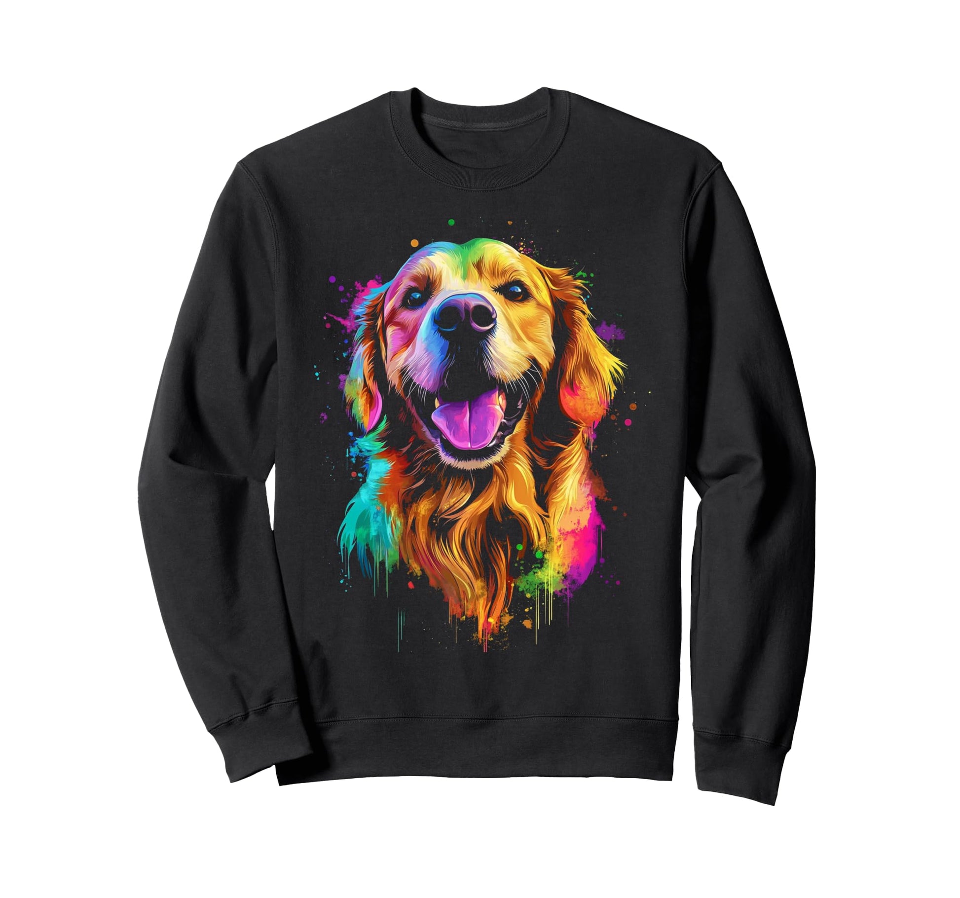 Golden Retriever Pop Art Sweatshirt - Aesthetic Graphic Men Women - T-Shirt, Sweatshirt, Hoodie