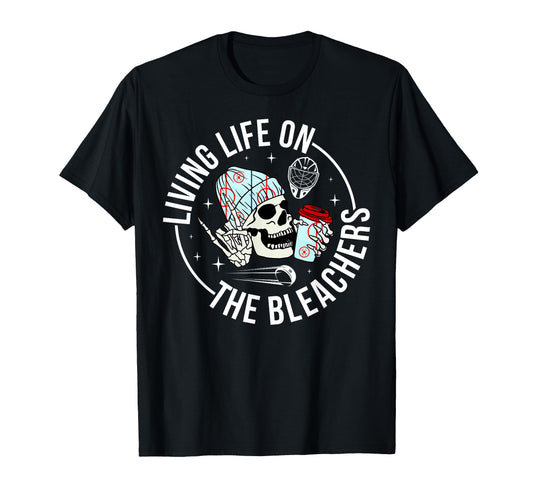 Bleachers Hockey Keeper Mom Hockey T-Shirt - Streetwear Style for Adults - T-Shirt, Sweatshirt, Hoodie