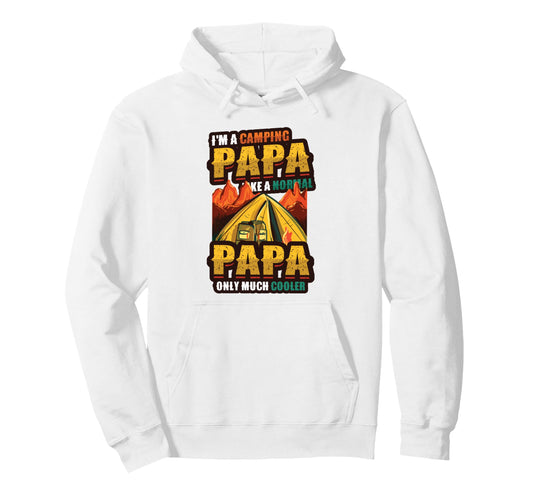 Camping Papa Campfire Dads Camping Hoodie - Unique Graphic for Adults - T-Shirt, Sweatshirt, Hoodie