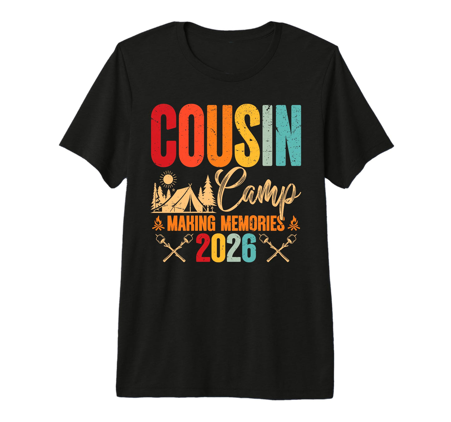 Cousin Camp 2026 Making Memories T-Shirt - Aesthetic Graphic Men Women - T-Shirt, Sweatshirt, Hoodie