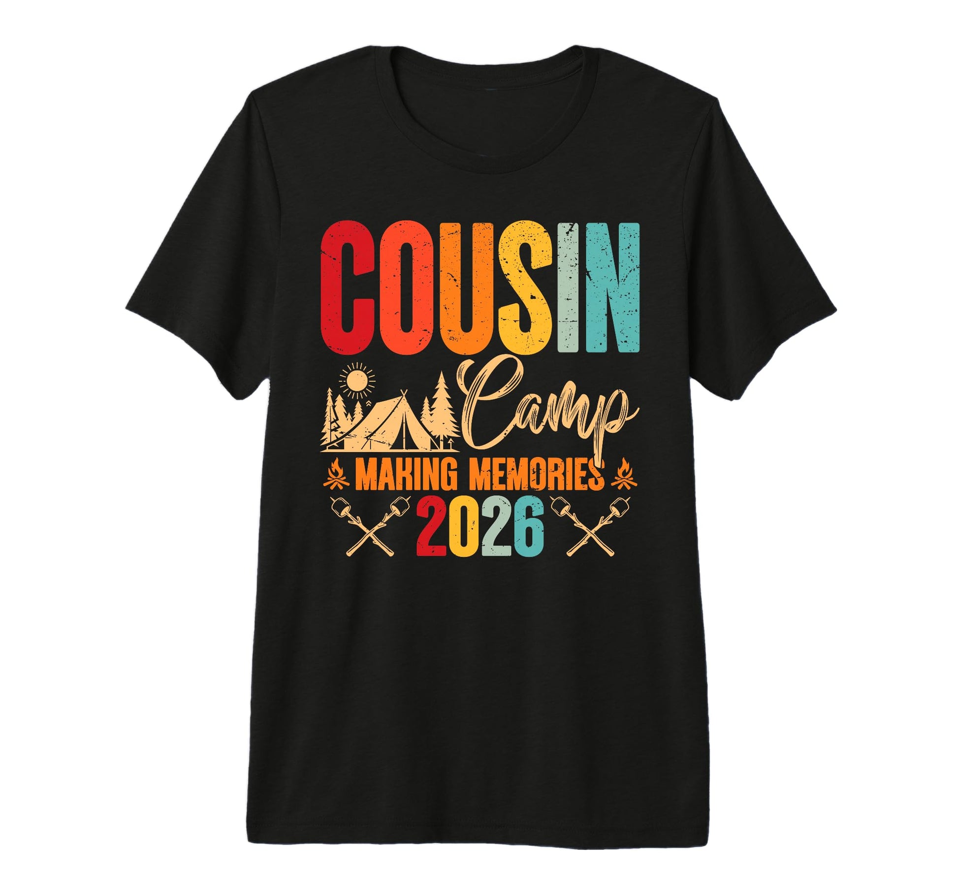 Cousin Camp 2026 Making Memories T-Shirt - Aesthetic Graphic Men Women - T-Shirt, Sweatshirt, Hoodie