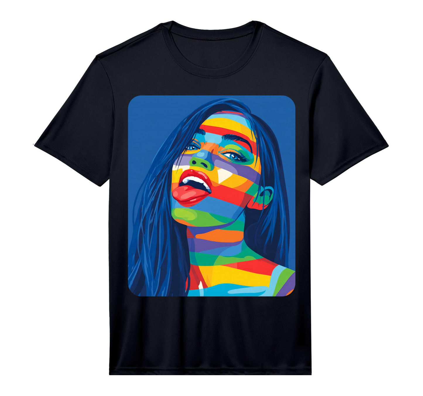Female Womens Abstract Designer Pop T-Shirt - Aesthetic Graphic for Adults - T-Shirt, Sweatshirt, Hoodie