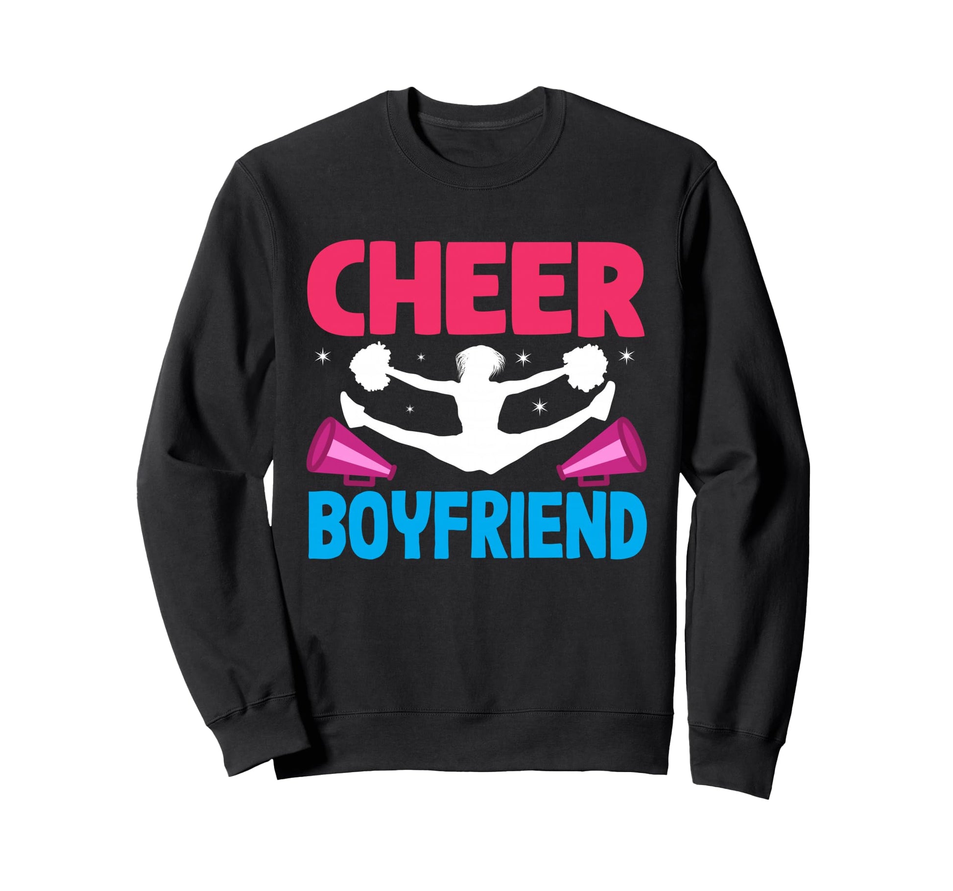 Cheer Boyfriend Proud Cheerleader Bf Sweatshirt - Fun Novelty Design Unisex - T-Shirt, Sweatshirt, Hoodie