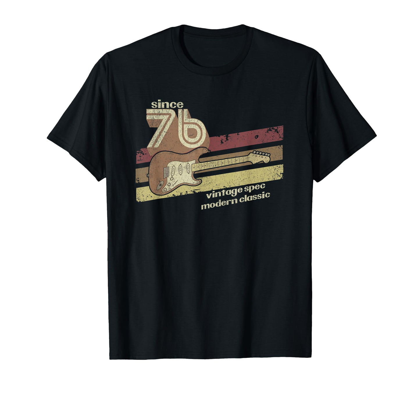 1976 Guitarist 80S Guitar Dad 50Th Birthday T-Shirt - Graphic Print Unisex - T-Shirt, Sweatshirt, Hoodie
