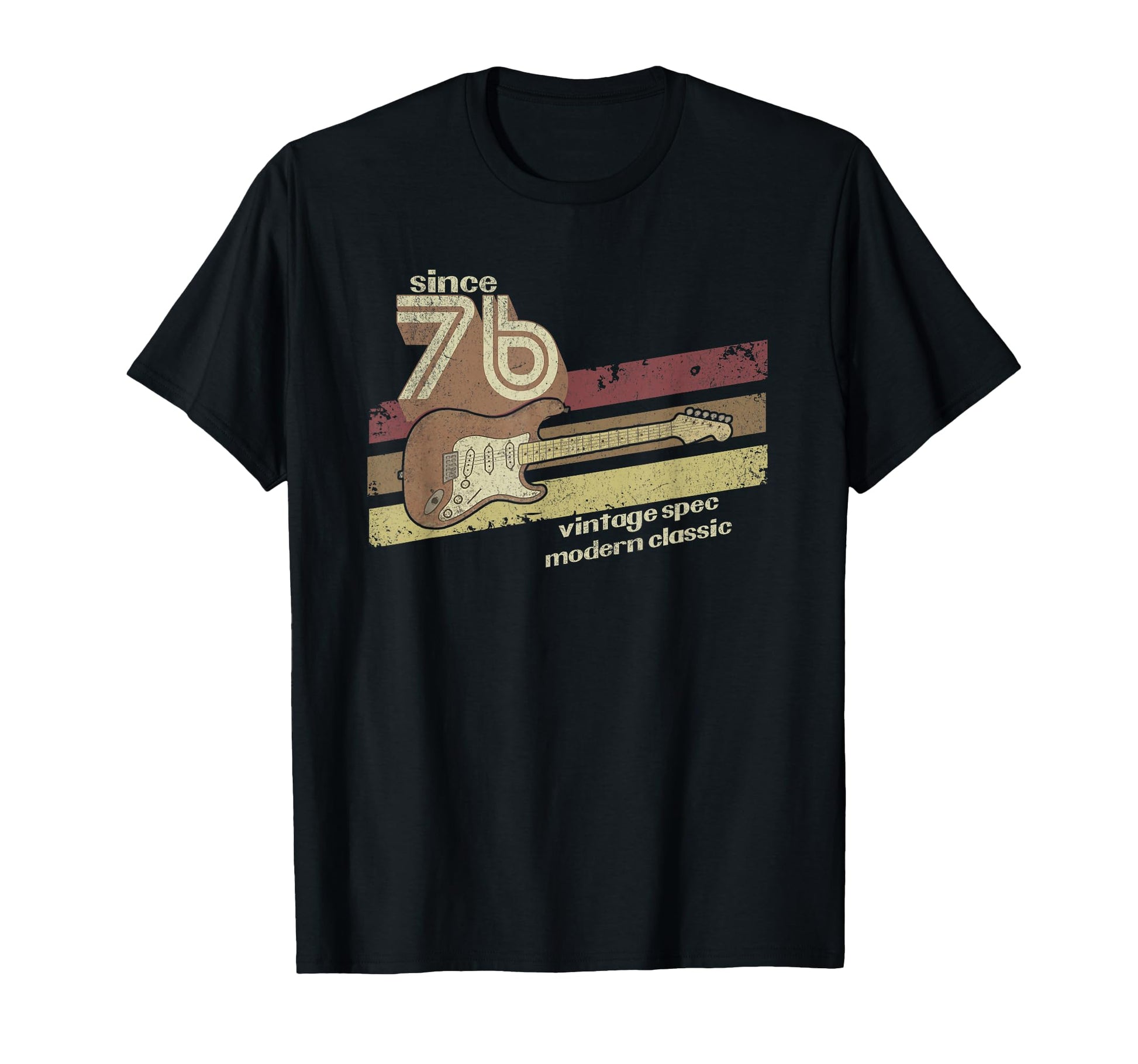 1976 Guitarist 80S Guitar Dad 50Th Birthday T-Shirt - Graphic Print Unisex - T-Shirt, Sweatshirt, Hoodie