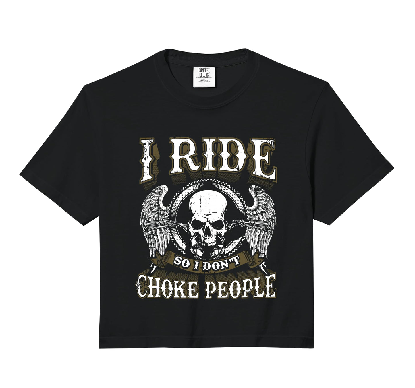 Ride Choke People Biker Wings Sweatshirt - Custom Art Print Men Women - T-Shirt, Sweatshirt, Hoodie