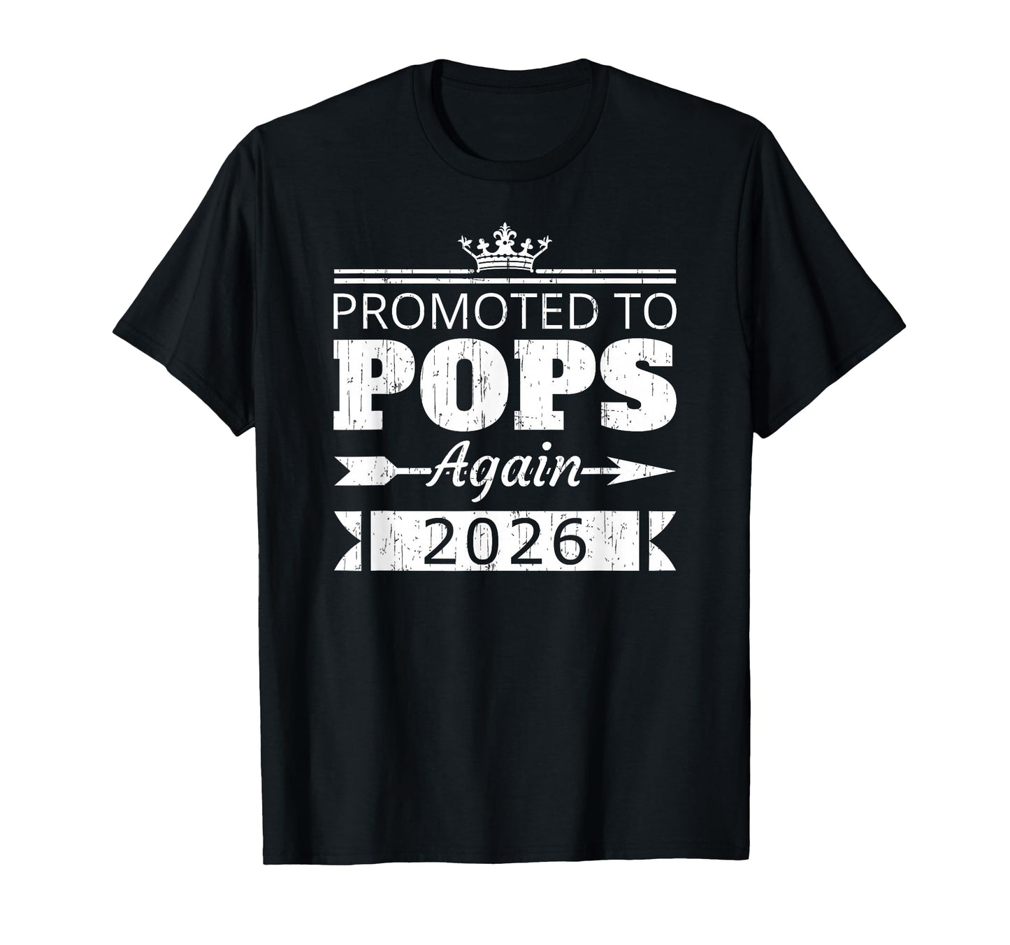 Promoted To Pops Again 2026 Grandpa Reveal T-Shirt - Unique Graphic Unisex - T-Shirt, Sweatshirt, Hoodie