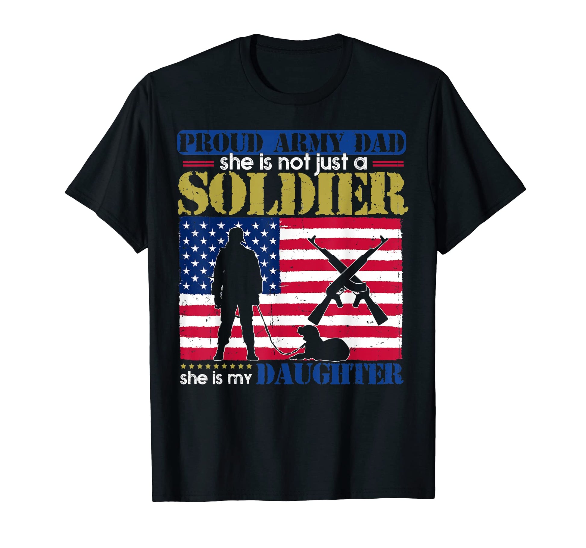 Mens She Is Not Just Solider She Is My T-Shirt - Unique Graphic for Adults - T-Shirt, Sweatshirt, Hoodie