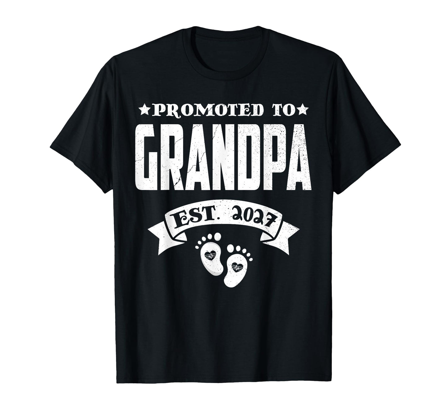 Promoted To Grandpa Est 2027 New T-Shirt - Fun Novelty Design for Adults - T-Shirt, Sweatshirt, Hoodie