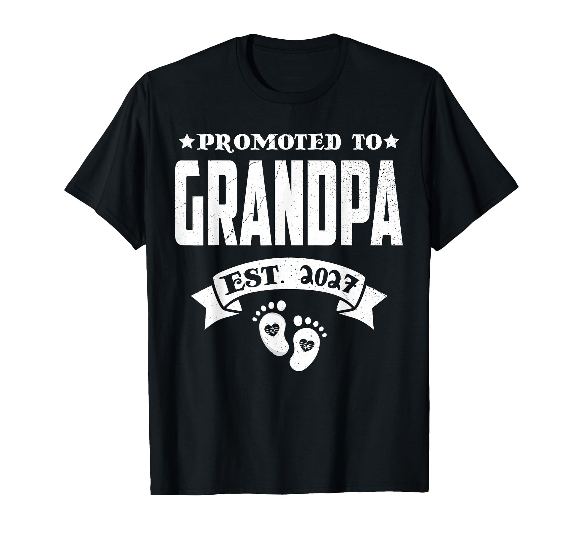 Promoted To Grandpa Est 2027 New T-Shirt - Fun Novelty Design for Adults - T-Shirt, Sweatshirt, Hoodie
