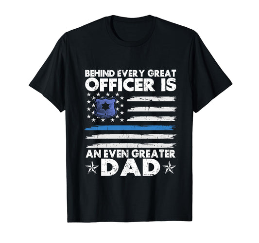 Behind Every Great Officer Is Even T-Shirt - Fun Novelty Design Unisex - T-Shirt, Sweatshirt, Hoodie