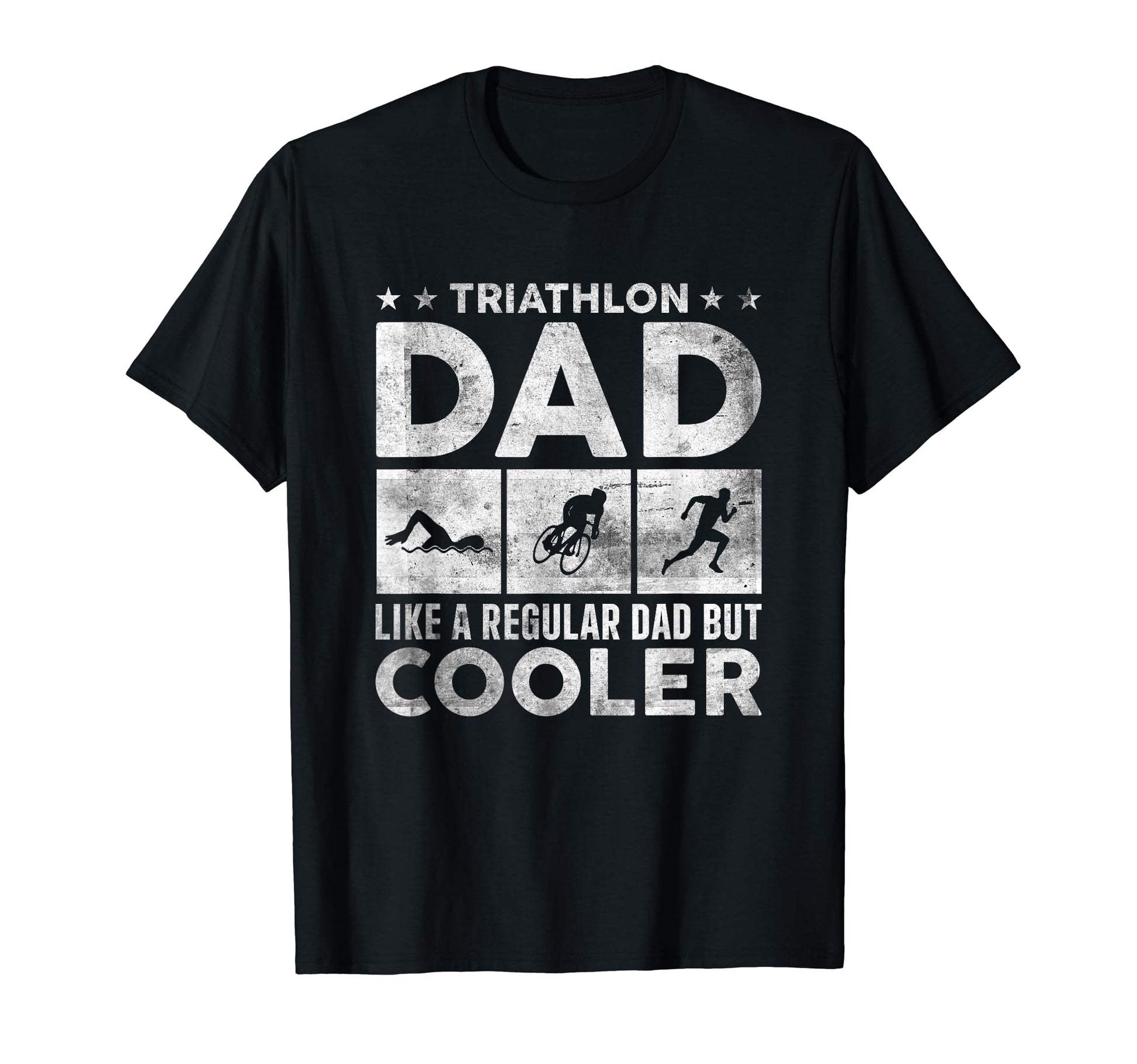 Funny Triathlon Dad Swim Bike Run T-Shirt - Novelty Apparel Men Women - T-Shirt, Sweatshirt, Hoodie