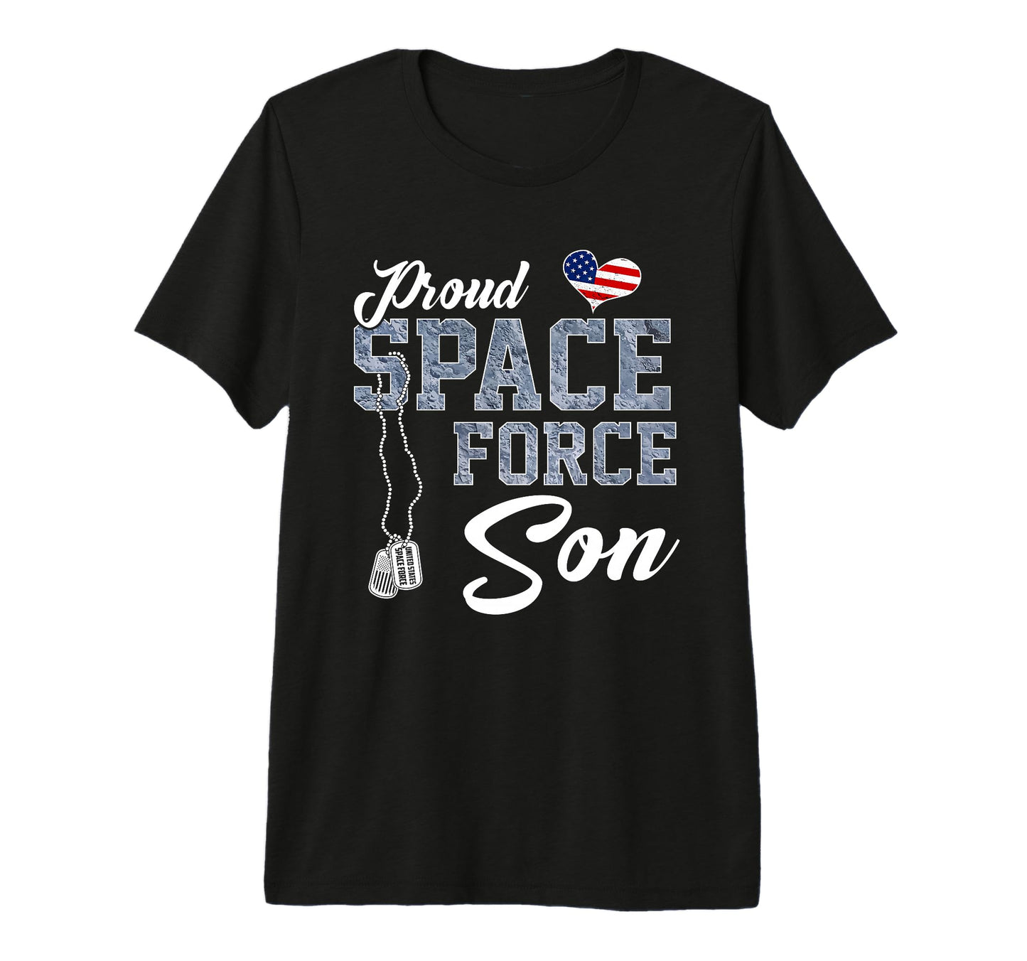 Mens Proud Space Force Son Us Military T-Shirt - Unique Graphic Unisex - T-Shirt, Sweatshirt, Hoodie
