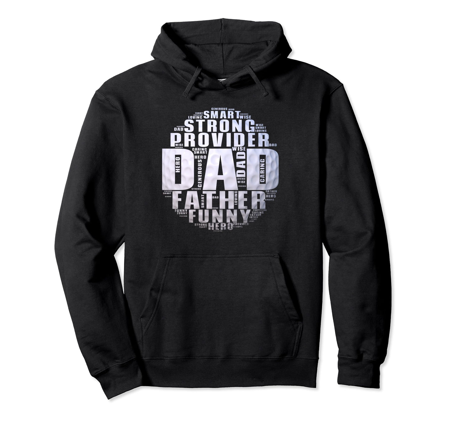 Golf Dad Word Cloud Funny Fathers Day Hoodie - Streetwear Style for Adults - T-Shirt, Sweatshirt, Hoodie