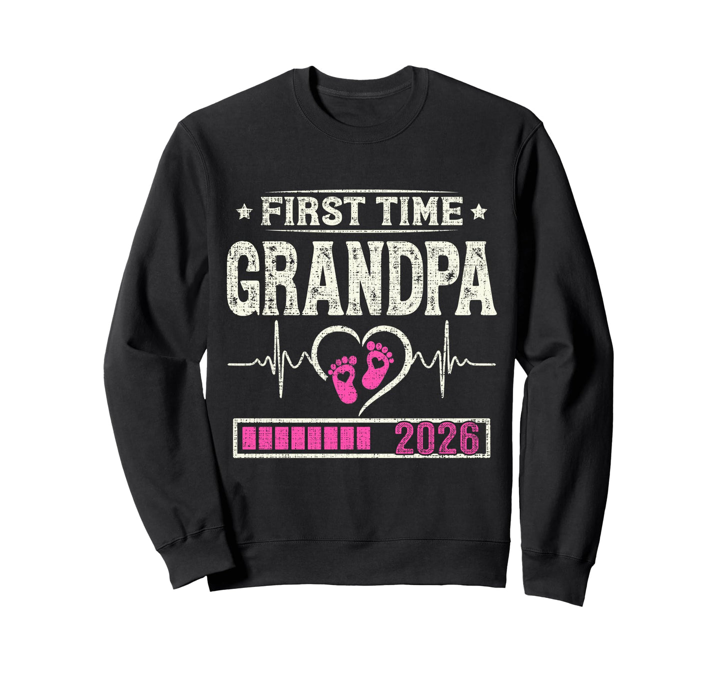 First Time Grandpa 2026 Expecting Sweatshirt - Minimalist Print Unisex - T-Shirt, Sweatshirt, Hoodie