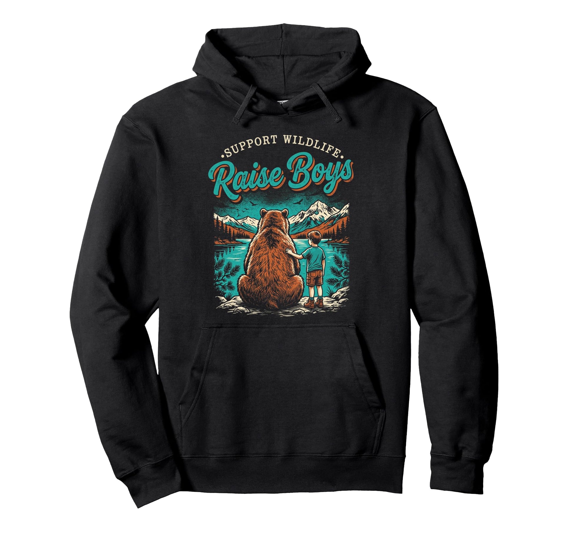 Support Wildlife Raise Funny Parent Hoodie - Fun Novelty Design for Adults - T-Shirt, Sweatshirt, Hoodie