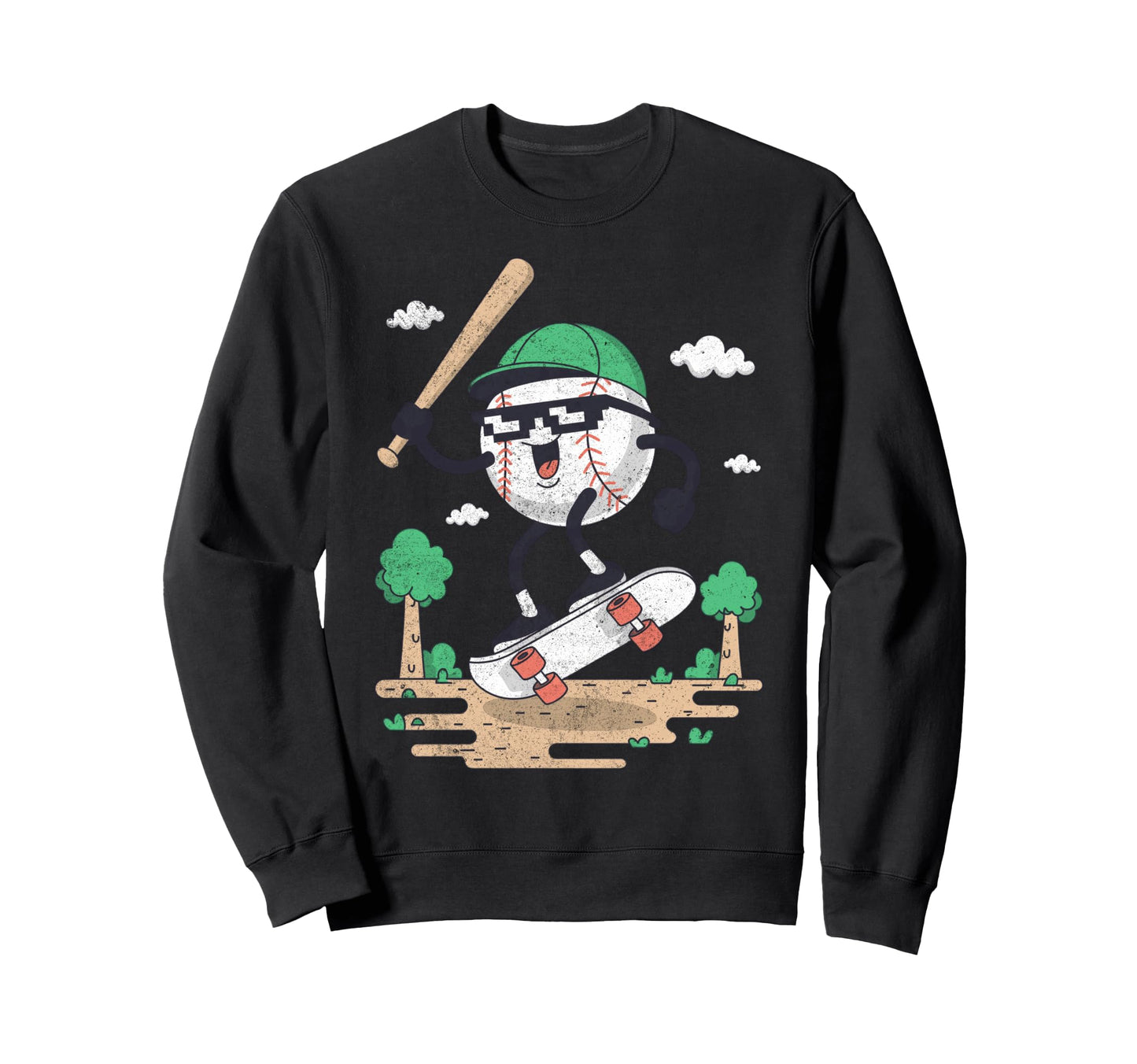 Baseball Drip Gamer Gifts T-Shirt - Minimalist Print for Adults - T-Shirt, Sweatshirt, Hoodie