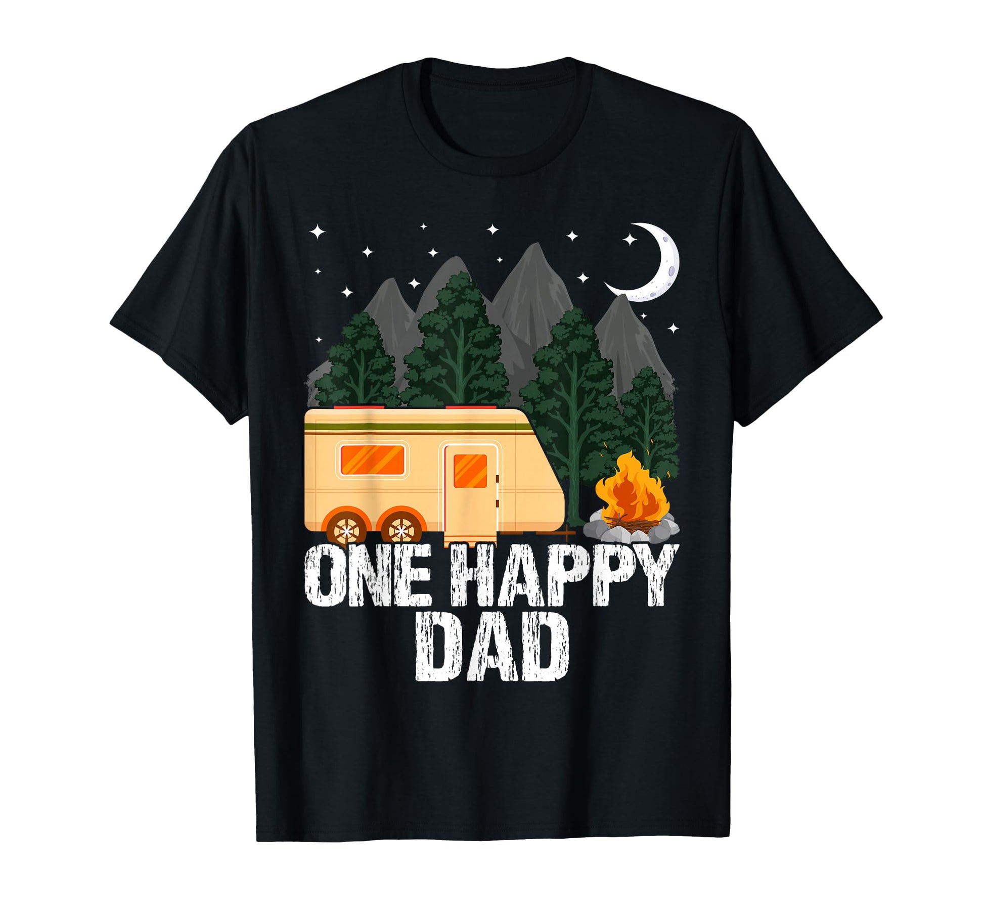 One Happy Dad Camper First Birthday T-Shirt - Aesthetic Graphic Unisex - T-Shirt, Sweatshirt, Hoodie