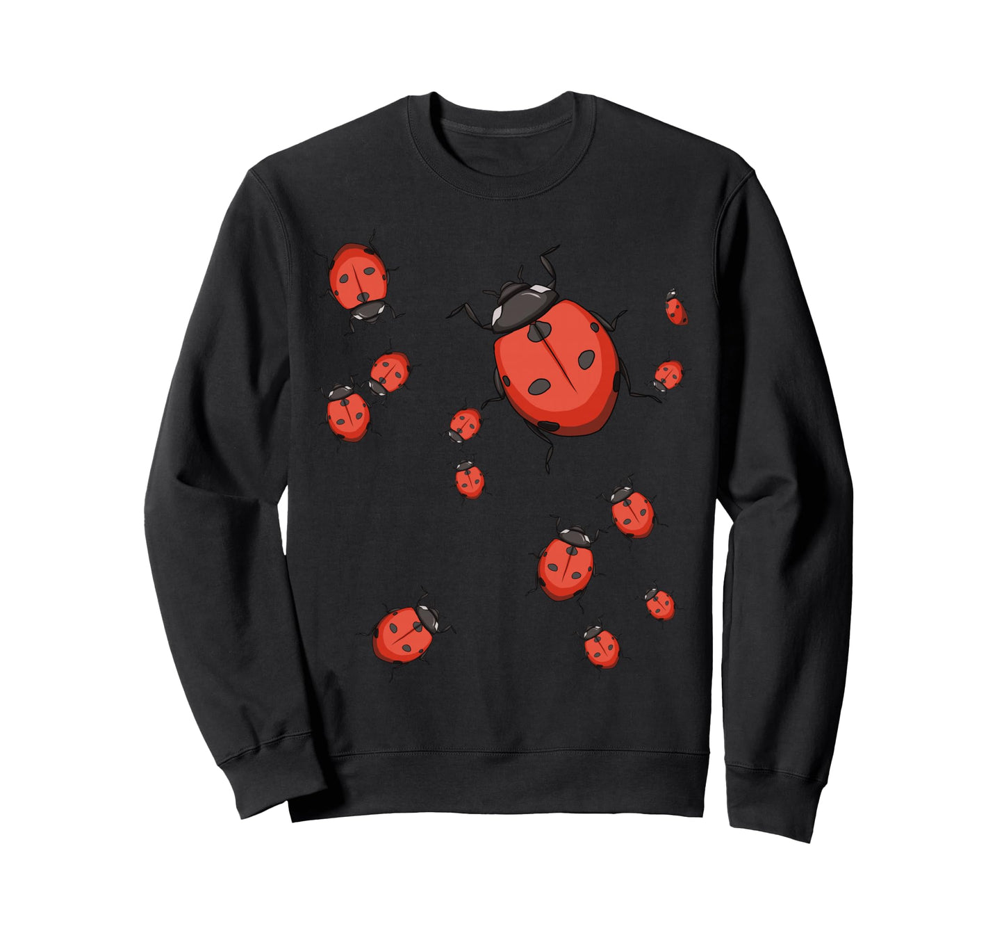 Ladybugs Pop Art Funny Ladybug Lovers Sweatshirt - Graphic Print Unisex - T-Shirt, Sweatshirt, Hoodie