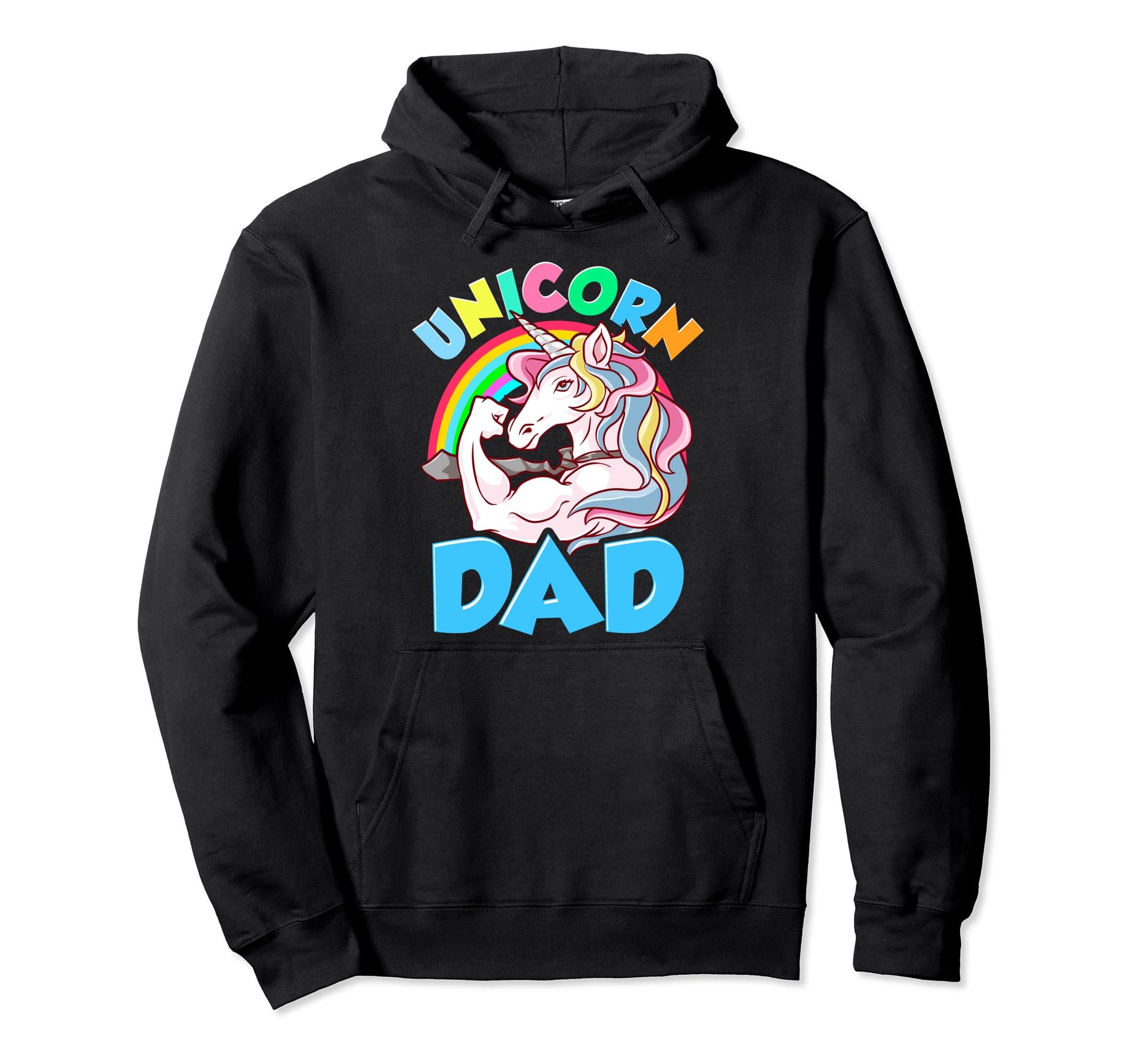 Awesome Unicorn Dad Unicorn Dads Hoodie - Fun Novelty Design Men Women - T-Shirt, Sweatshirt, Hoodie