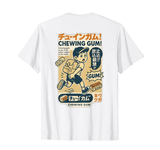 Chewing Gum Japan Nostalgia Pop T-Shirt - Fun Novelty Design for Adults - T-Shirt, Sweatshirt, Hoodie