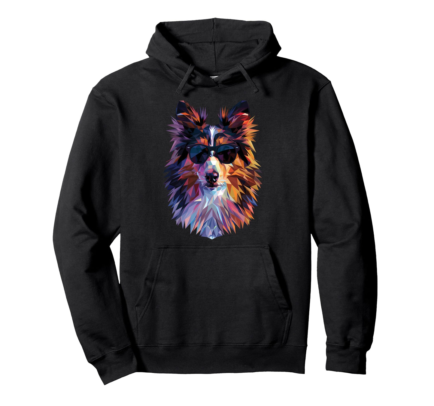 Dog Dad Mom Sunglasses Collie Hoodie - Casual Everyday Wear for Adults - T-Shirt, Sweatshirt, Hoodie