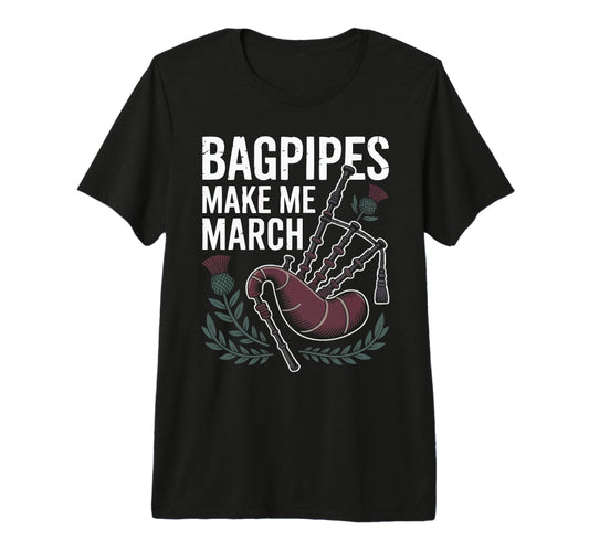 Bagpipe Player Musical Instrument T-Shirt - Novelty Apparel Unisex - T-Shirt, Sweatshirt, Hoodie