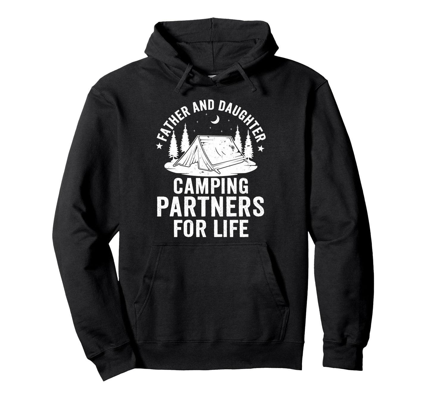 Father And Daughter Camping Buddies Hoodie - Aesthetic Graphic for Adults - T-Shirt, Sweatshirt, Hoodie