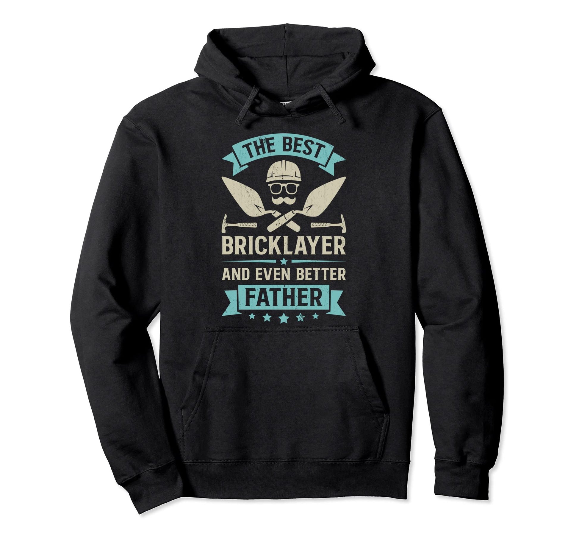 Best Bricklayer Dad Stone Masons Hoodie - Novelty Apparel for Adults - T-Shirt, Sweatshirt, Hoodie